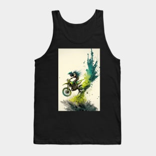 Dirt Bike Paint Splash Style Tank Top